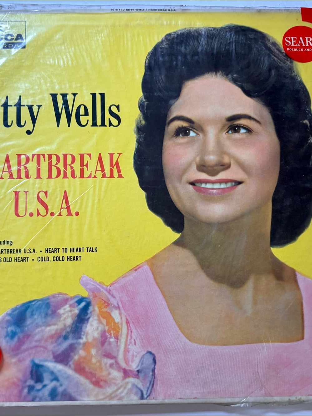 Kitty Wells Heartbreak U.S.A. 2962 Vinyl LP Decca DL 4141 Mono Country VG+ VG